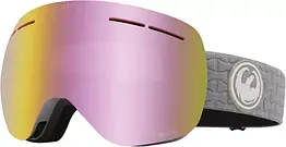 Гірськолижна маска Dragon Alliance X1s Cool Grey 2 Линзы Lumalens Pink Ionized / Lumalens Dark Grey (Уцінка)
