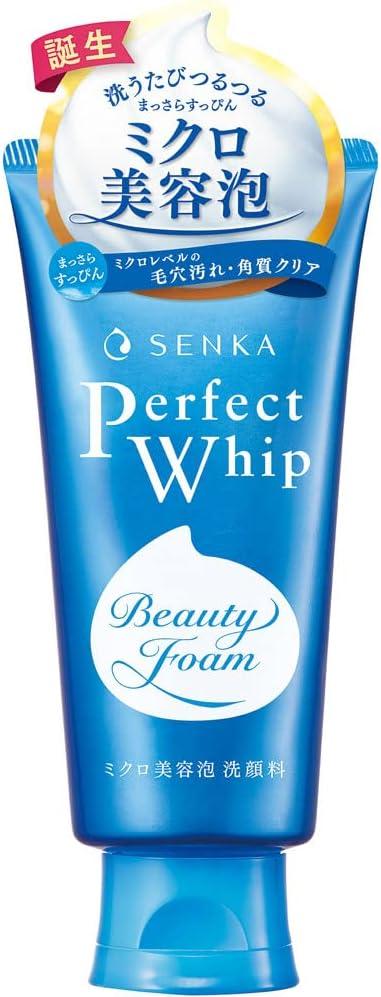 Shiseido Senka Perfect Whip амінокислотна пінка для вмивання з гідролізатом шовку та гіалуроновою кислотою, 120 г, фото 1