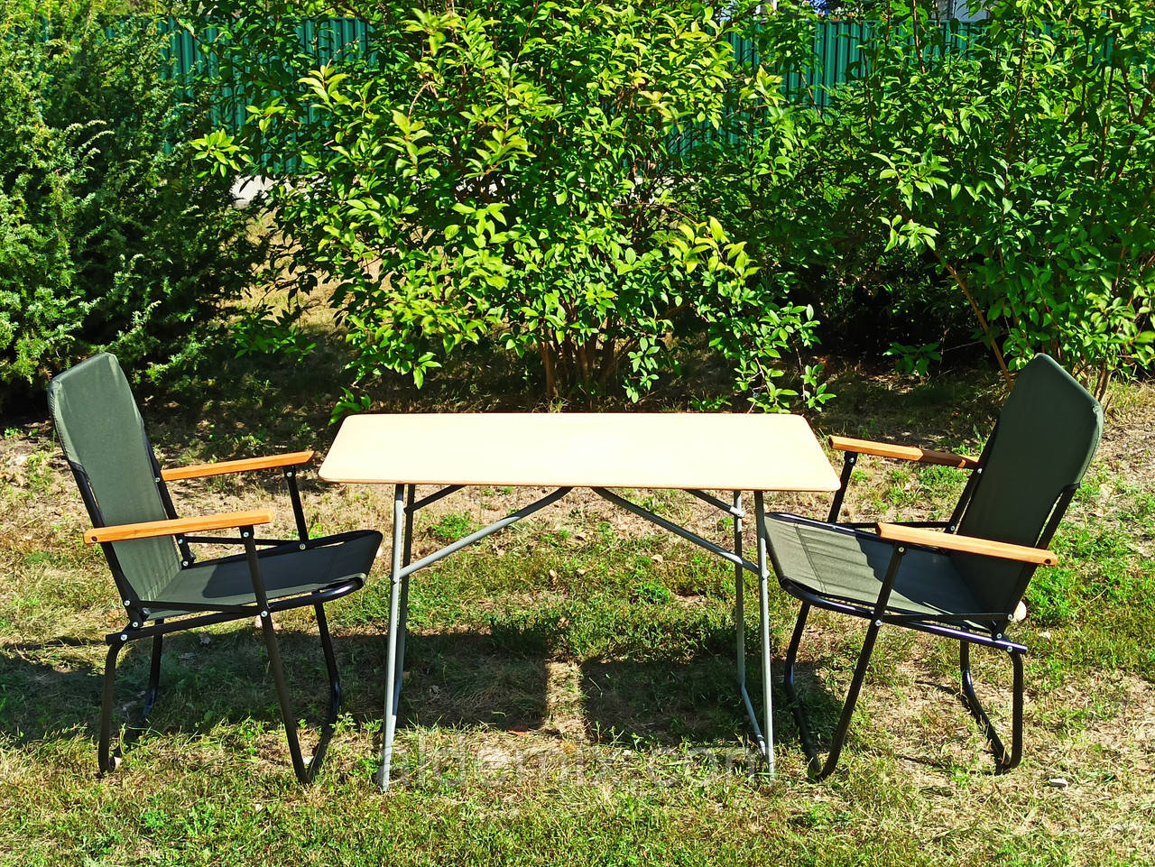 Складаний стіл зі стільцями купити крісло для кемпінгу "Патріот ФМ+2з-" туристичні меблі для відпочинку риболовлі, фото 1