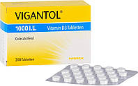 Витамин Д Vigantol в таблетках 1000 МЕ 200 табл. Срок годности до 10/2025 года