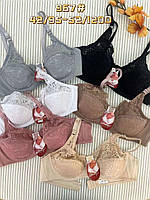 Бюстгальтери Батальні. Ліфчики на кожен день «Гіпюрові» D (967)