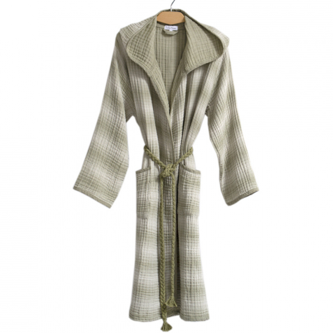 Халат Lotus Home - Lilya muslin olive L/XL