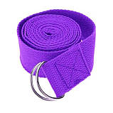 Ремінь для йоги 180х3,8 см Йога ремінь, фото 7