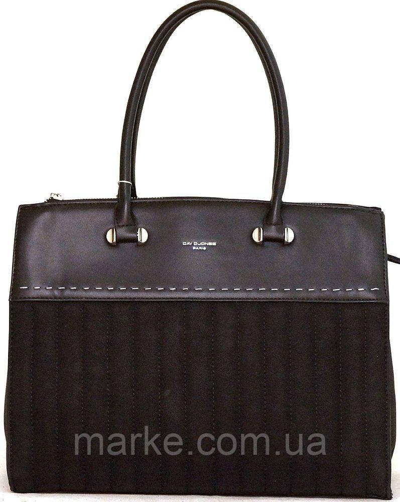 Жіноча сумка David Jones екошкіра чорна (mrk)