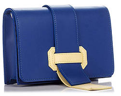 Шкіряний клатч Genuine Leather синій (mrk)