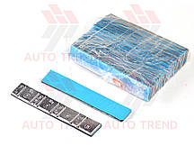 Груз балансувальний самокл. для литих дисків л/а свинець 60 г, голуб. скотч, сіра основа, Преміум