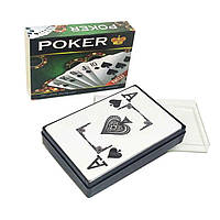 Карти гральні 1колода 54к 100%пластик, в пласт.футл. Poker LUX Y068/292