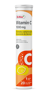 Dr.Max vitamin C 1000 шипучі таблетки смак лимон, 20 шт