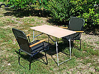Туристичний столик зі стільцями купити розкладне крісло для пікніка "Патріот ФМ+2з+" набір меблів для дачі