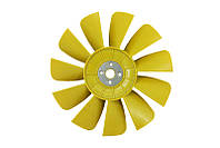 Вентилятор системы охлаждения Газель,Соболь (крыльчатка) 8 лопастей (желтый) с металл. основой (пр-во NPS)