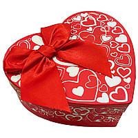 Коробка подарункова SY серце бант 18*16,5*7см 2вида мікс 2218-102-S