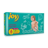 Детские подгузники-трусики с эластичным пояском Joy Run&Fun, размер 6 (15-26 кг), 36 шт
