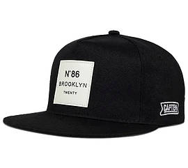 Кепка Снепбек Brooklyn N86 з прямим козирком Чорна, Унісекс WUKE One size