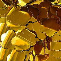 Конфетти цветочки золотые, 100 грамм (Украина)