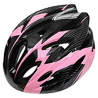 Шлем защитный детский с механизмом регулировки Zelart 120S размер L 54-56см Black-Pink