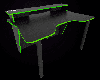 Геймерський стіл "Darrius" 140х92х75 см. Чорний/Лайм, фото 3