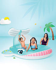 Дитячий надувний басейн Intex 57440 "Кит" (201х196х28/91 см) з фонтаном, фото 5