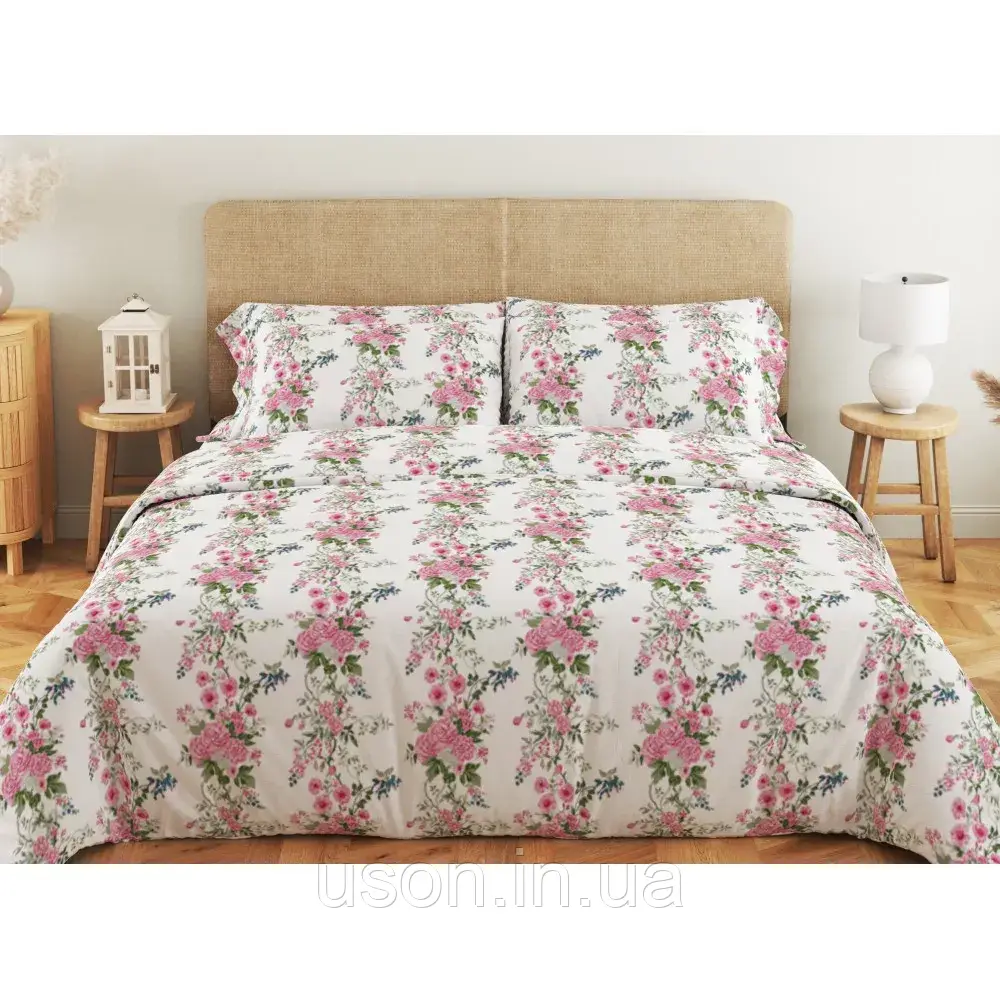 Комплект постільної білизни українського виробника ТМ Теп бавовна Soft Dreams Floral Dream
