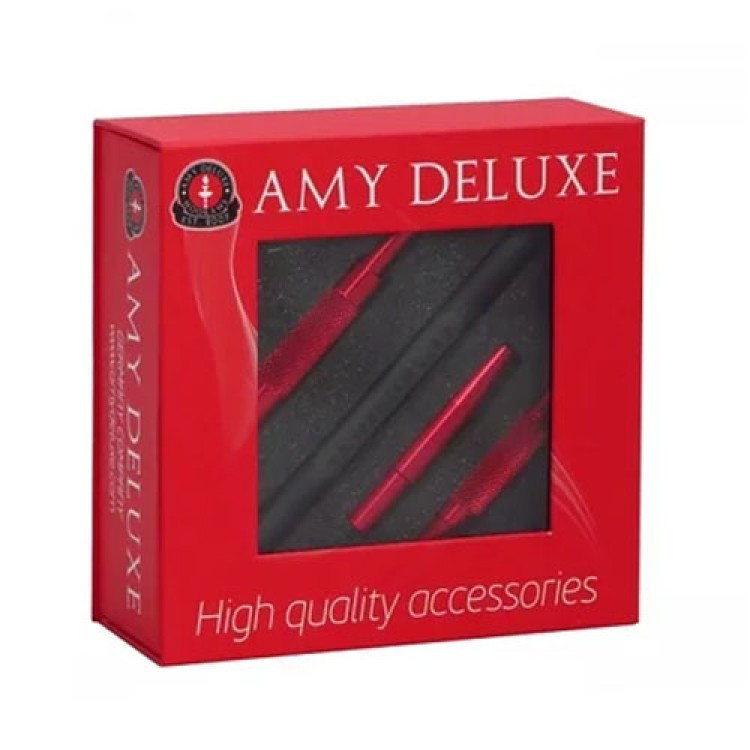 Силиконовый Шланг с Алюминиевым Мундштуком от Amy Deluxe S238-set in Box - Red - фото 1 - id-p2123184111