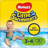 Дитячі трусики-підгузки для плавання Huggies Little Swimmers, розмір 3-4 (7-15 кг), 12 шт