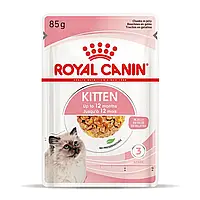 Royal Canin Kitten Instinctive консервированный корм для котят (кусочки в желе) 85 г
