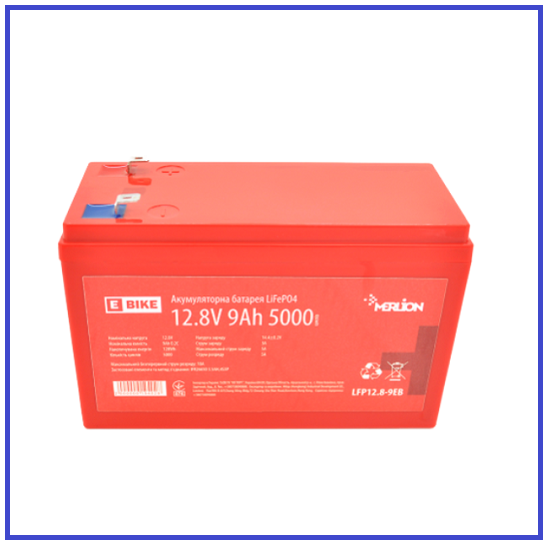 Літій-залізо-фосфатний акумулятор Merlion LiFePO4 12.8V 9Ah (4S3P/BMS-10A) (151x65x100) до 5000 циклів