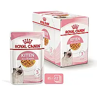 Royal Canin Kitten Instinctive консервированный корм для котят (кусочки в желе) 12 х 85 г