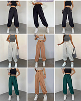Женские брюки джоггеры из костюмки размеры 42-44, 44-46 в расцветках