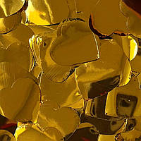 Конфеті серця золото, 25 мм, 1 кг (Китай)