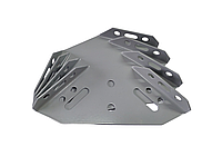 Угольник универсальный металический 3Д трехсторонний серый 140*140*25мм Стяжка для кровати