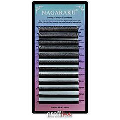 Вії для нарощування Nagaraku чорні 0.07 Y (D) MIX
