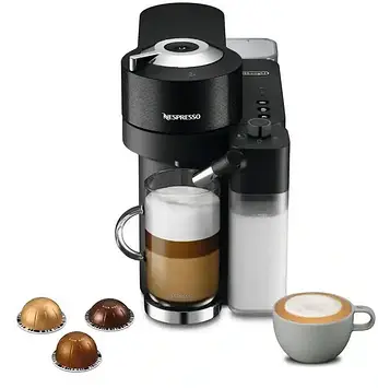 Капсульна кавоварка DE LONGHI-NESPRESSO Vertuo Lattissima ENV300.B Чорна