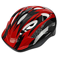 Шлем защитный детский Zelart 6-S-M размер S/M (7-8 лет) Red-Black