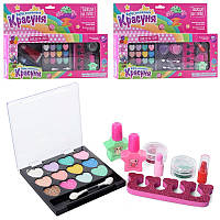 Косметика дитяча 335-01D-02D-03D, набір для манікюру,тіні, лак, помада