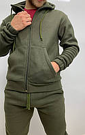 Чоловічий костюм з флісу хакі