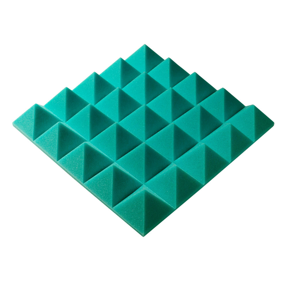 Панель із акустичного поролону піраміда Ecosound Pyramid Gain Green 70 45х45 см Зелений