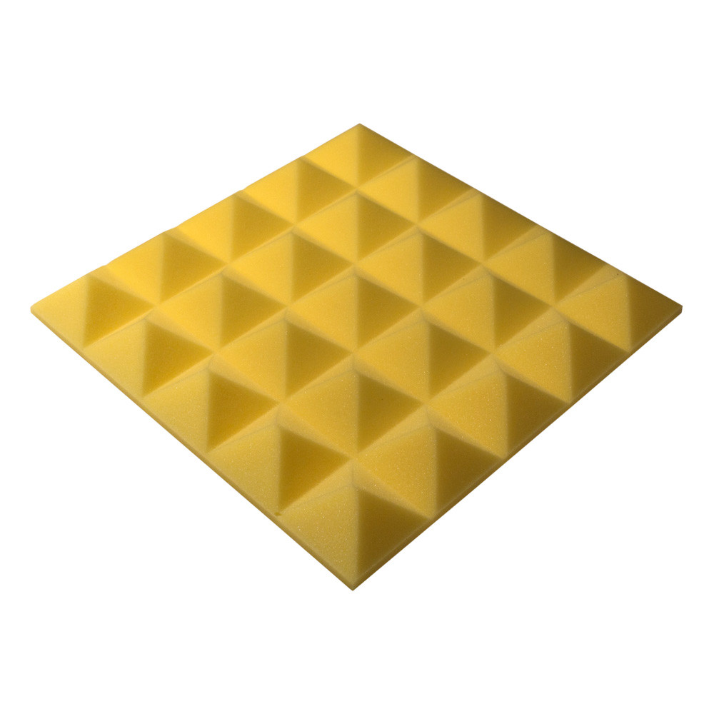 Панель із акустичного поролону піраміда Ecosound Pyramid Gain Yellow 50 45х45 см Жовтий