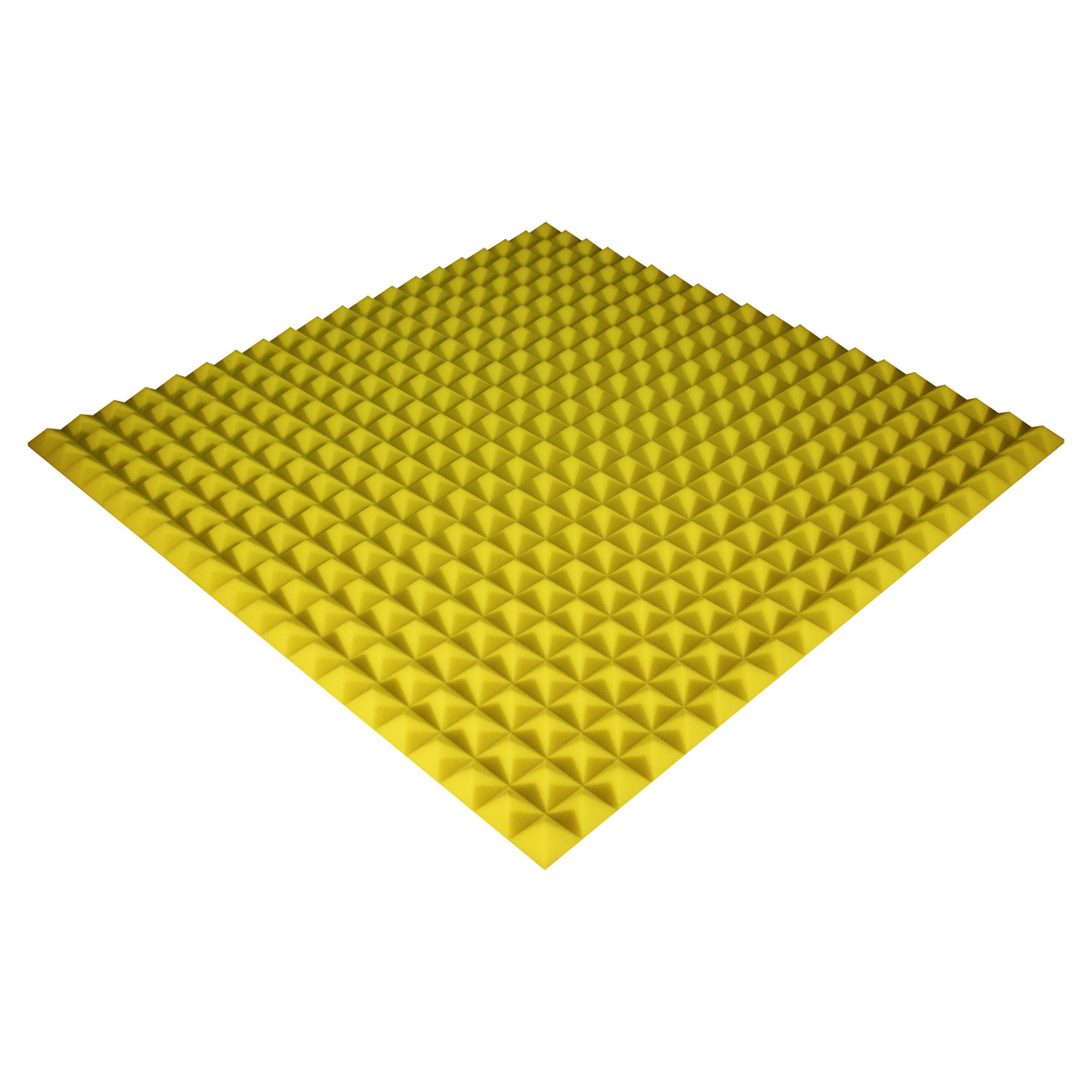 Панель із акустичного поролону Ecosound Pyramid Color 25 100х100 см Жовтий