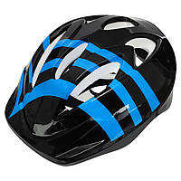 Шлем защитный детский Zelart 7006 размер S/M (7-8 лет) Black-Blue