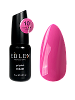 Гель лак для ногтей Edlen Color №010 однослойный фуксия, 9 мл