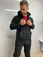 Чоловічий спортивний костюм із флісу, чорний