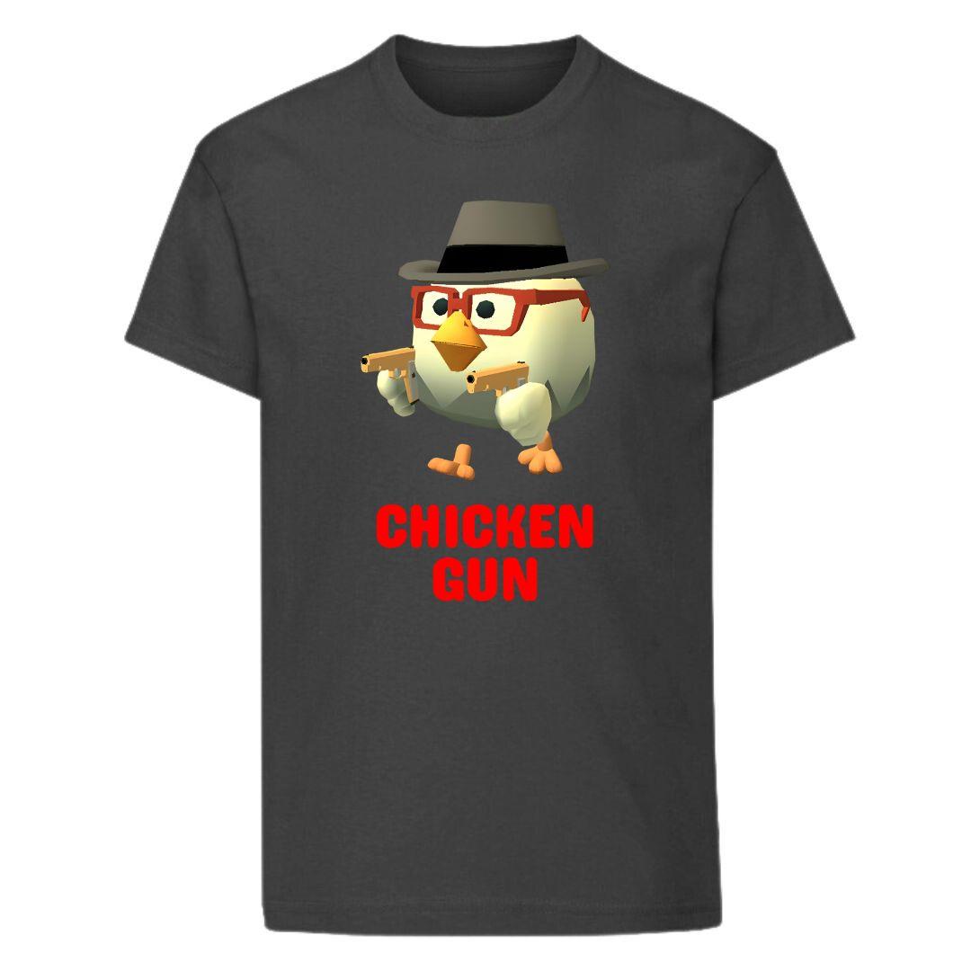 Футболка з принтом Chicken Gun, фото 1