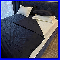 Двухцветное постельное белье высокого качества, лучший комплект постельного белья из мягкой ткани для дома