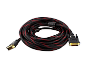 Кабель шнур Dvi*Dvi 5 Метрів ферит (ver1.4)