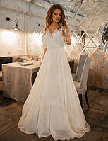 "Улучшите свой стиль в блестящем белом платье макси | Летнее платье на запах | Белое платье в пол для невесты
