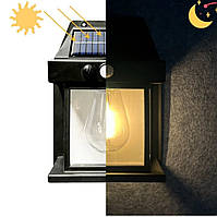 Лампа SOLAR WALL LAMP K-888 с датчиком движения, 3 режима освещения настенная лампа светильник для дома сада