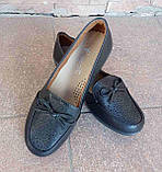 Туфлі з бантиком і камінцями, чорні, МАЛОМІРЯТЬ, фото 5