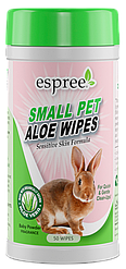 Вологі серветки для тварин ESPREE Small Animal Wipes для дрібних для грумінгу 50 шт