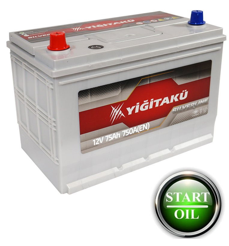 Акумулятор YIGITAKU MF Asia 75Ah 750A L+