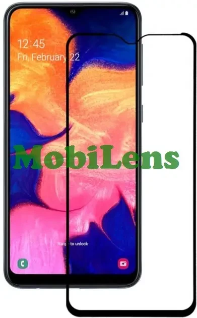 Samsung A105, A105F Galaxy A10, M105 Galaxy M10, A107F Galaxy A10S Захисне скло чорне
